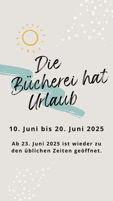 Urlaubsankündigung