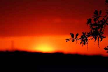 Sonnenuntergang Richtung Iptingen - Kim Dorsch