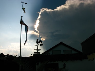 Ein Gewitter zieht auf