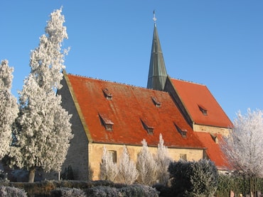 Zählappell auf dem Kirchendach